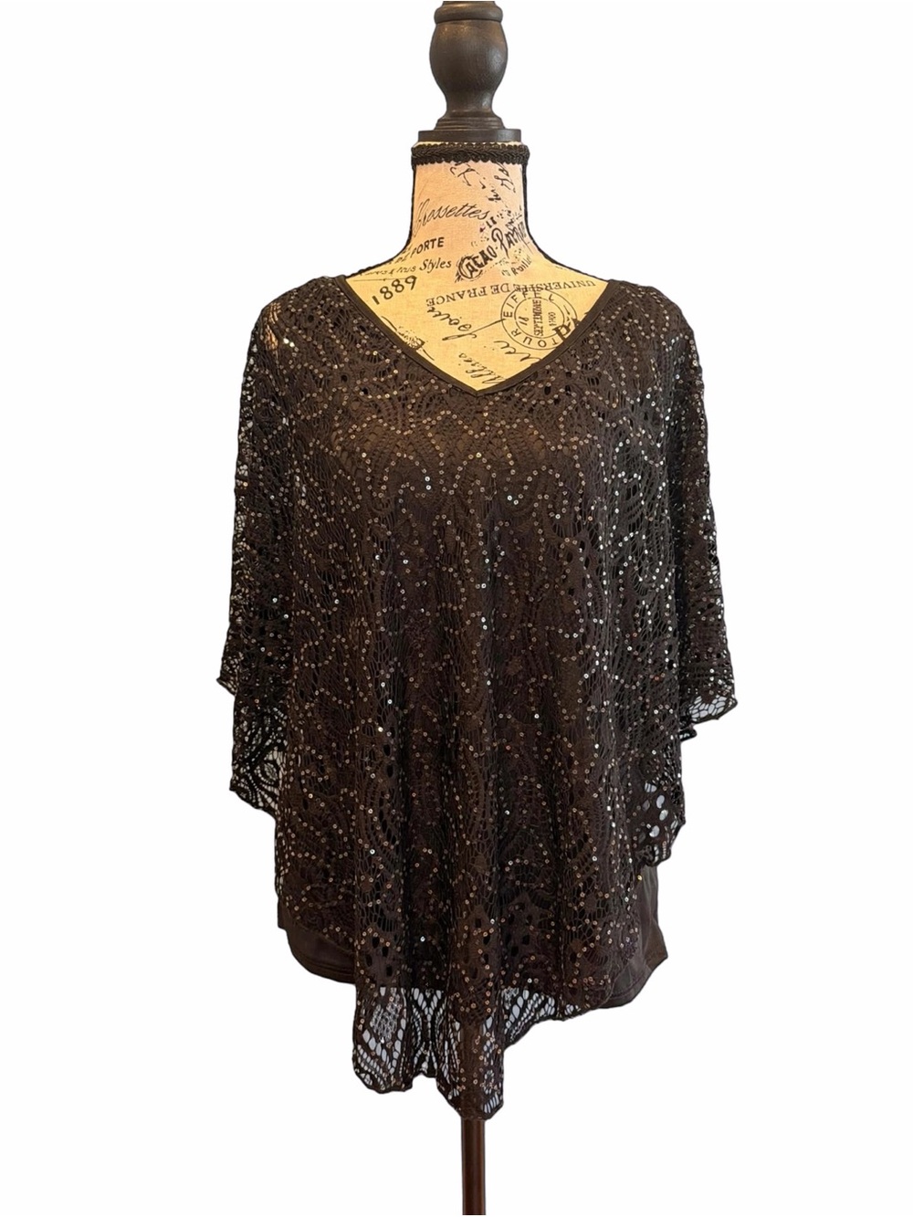 Brittany Black Elegant Black Evening Top